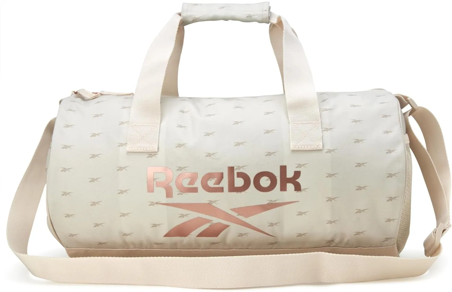 Reebok Duffle Bag - Unisex Lightweight Gym, Sports and Travel Carry On Weekender Bag for Men and Women, Size One Size, Plyo Cream