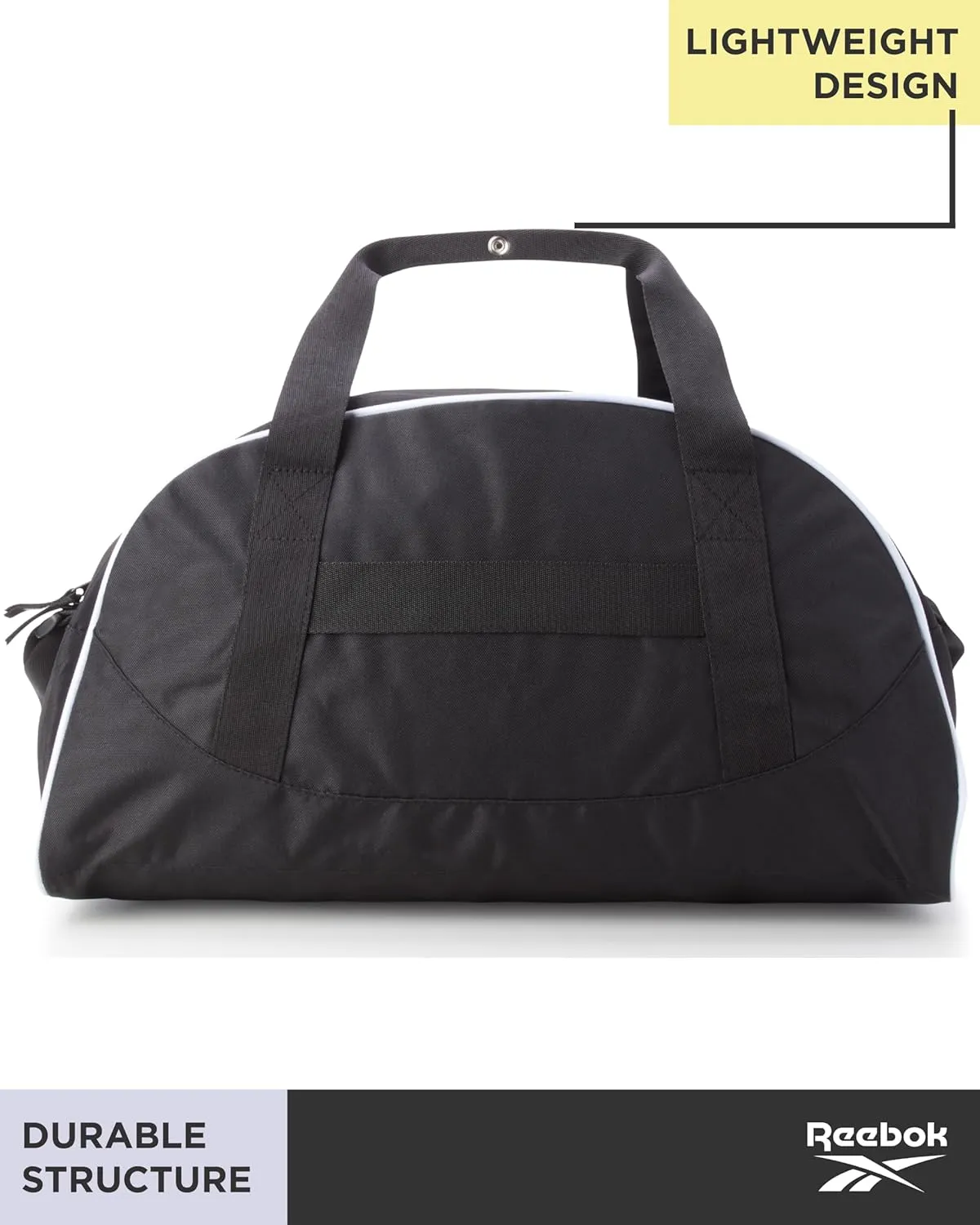 Reebok Duffle Bag - Unisex Lightweight Gym, Sports and Travel Carry On Weekender Bag for Men and Women, Size One Size, Solange Black
