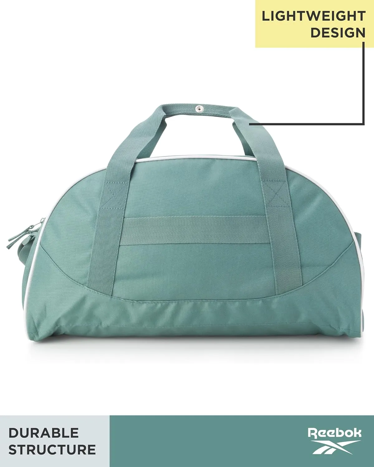 Reebok Duffle Bag - Unisex Lightweight Gym, Sports and Travel Carry On Weekender Bag for Men and Women, Size One Size, Solange Green