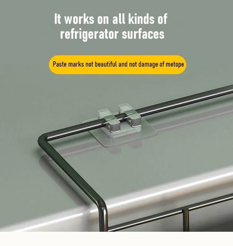 Refrigerator Side Storage Rack - Hanging Organizer for Kitchen Space-saving