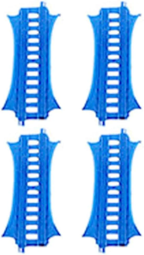 Replacement Parts for Thomas The Train - GBN45 ~ Thomas & Friends Trackmaster Percy 6 - in - 1 Set ~ Replacement Track Bag ~ 4 E2 Track Pieces ~ Blue