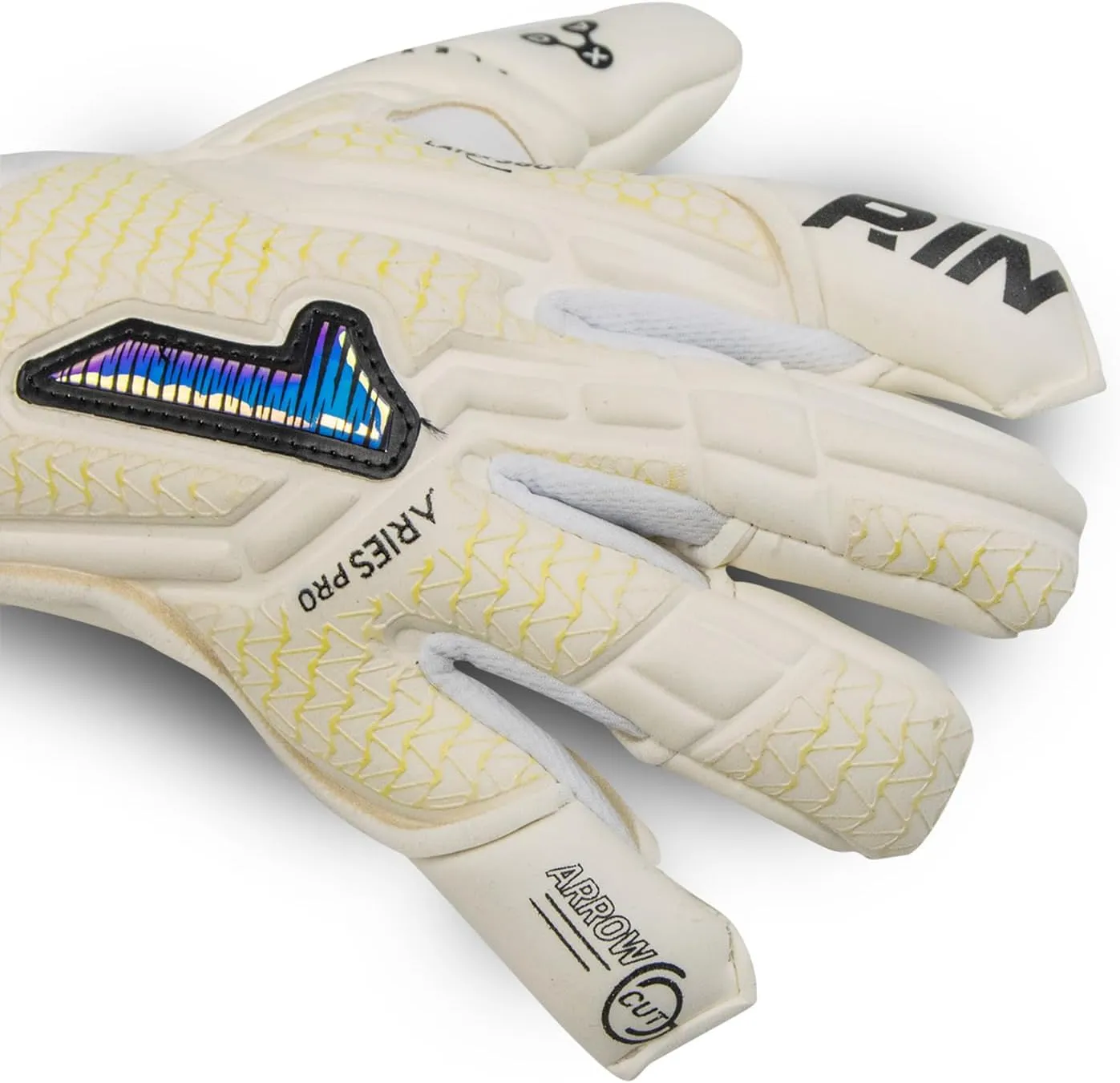Rinat Aries Nemesis Pro Goalkeeper Gloves – Elite AXG Latex for Supreme Grip | Hybrid Cut for Control | Impact Protection | Secure Double Anchor Wristband | All-Weather Performance | 30-Day Warranty