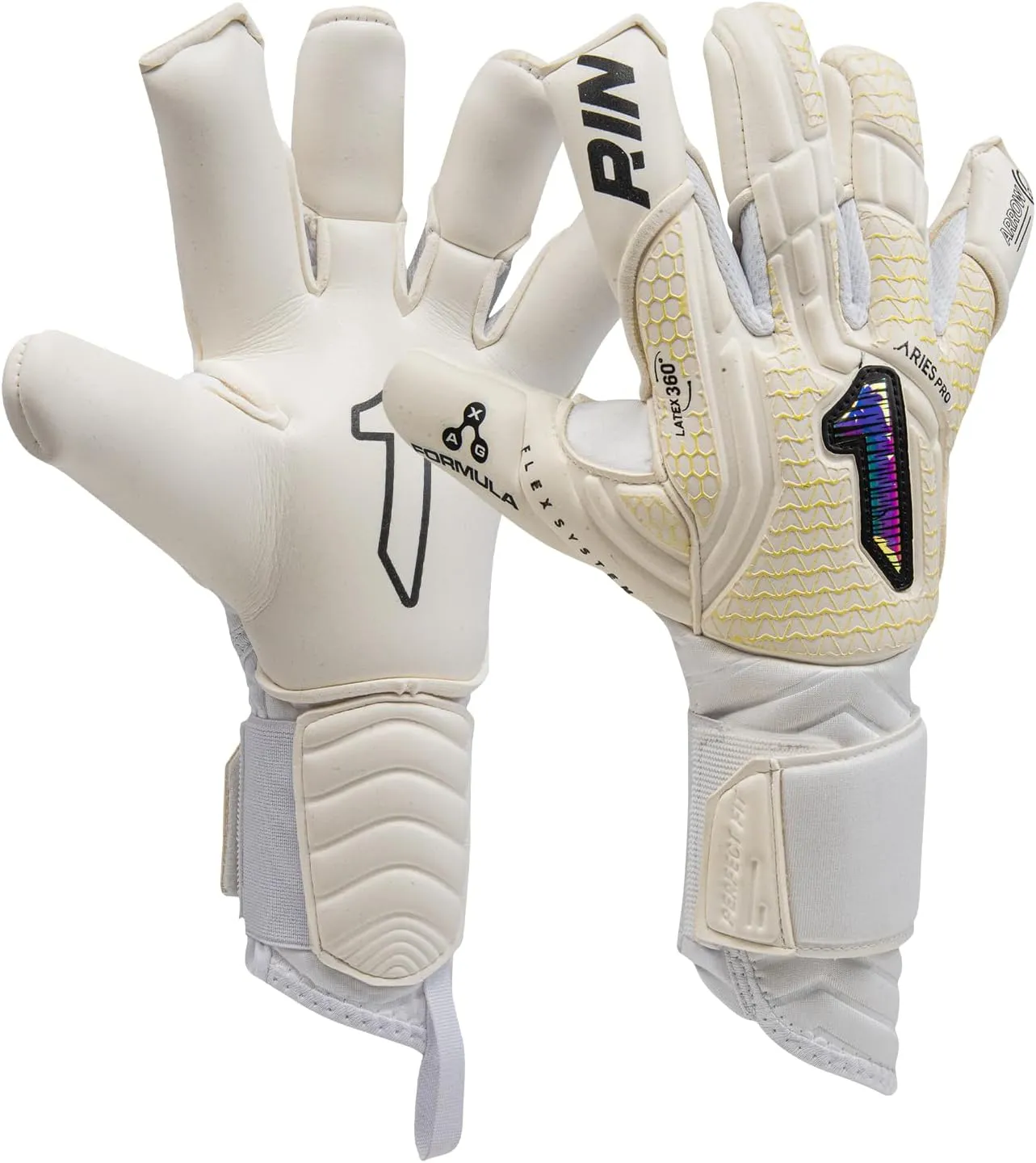 Rinat Aries Nemesis Pro Goalkeeper Gloves – Elite AXG Latex for Supreme Grip | Hybrid Cut for Control | Impact Protection | Secure Double Anchor Wristband | All-Weather Performance | 30-Day Warranty