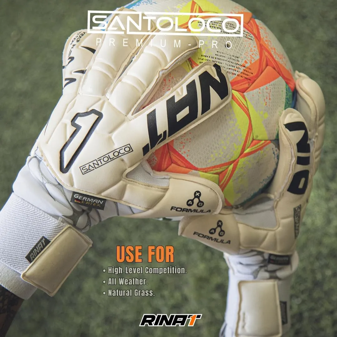 Rinat Aries Nemesis Pro Goalkeeper Gloves – Elite AXG Latex for Supreme Grip | Hybrid Cut for Control | Impact Protection | Secure Double Anchor Wristband | All-Weather Performance | 30-Day Warranty