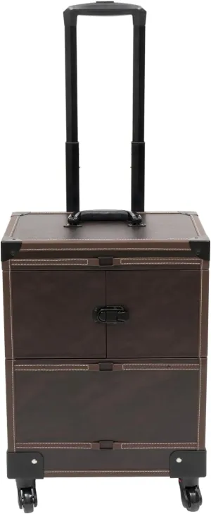 Rolling Makeup Train Case for Artist Beauty Trolley Cosmetic Organizer Box Makeup Train Case Makeup Train Case with Mirror Trolley Cosmetic Organizer Box with wheels