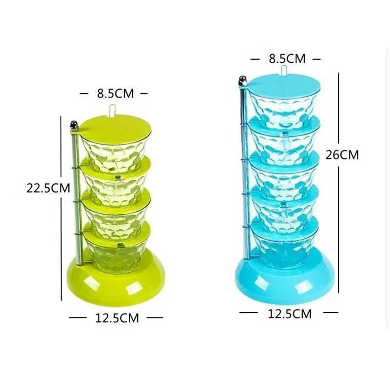 Rotating Spice Rack - Multi-Layer Seasoning Organizer