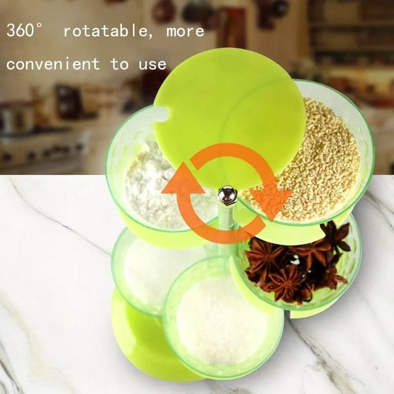 Rotating Spice Rack - Multi-Layer Seasoning Organizer