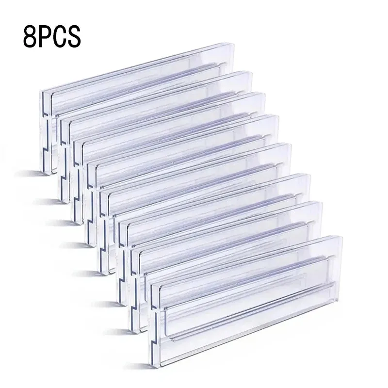 Royelux Adjustable Drawer Dividers – Expandable Clear Organizers for Kitchen & Home
