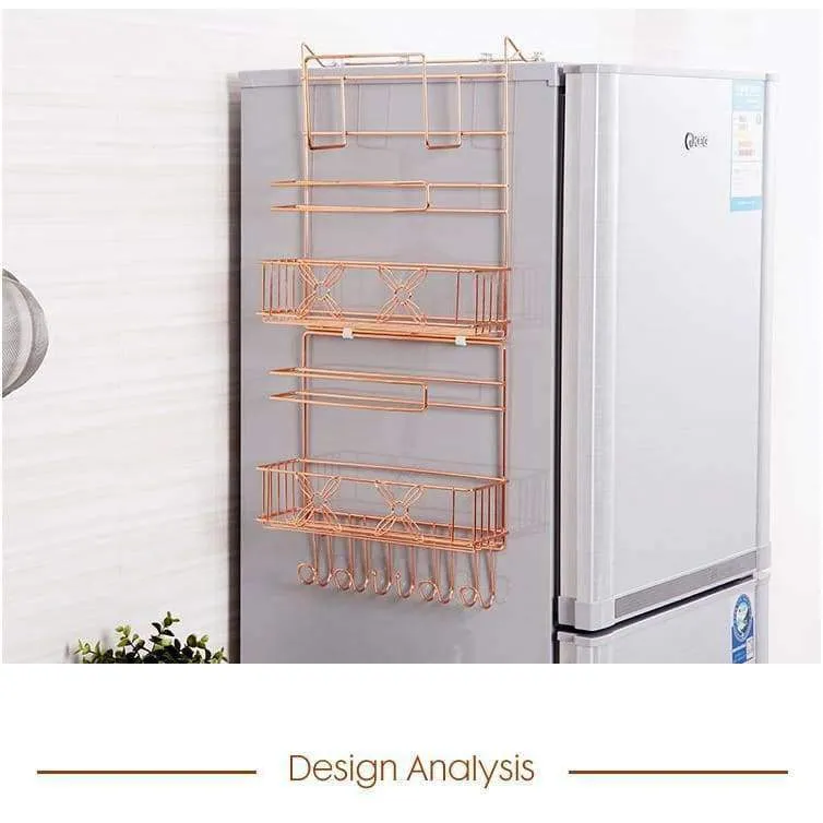 Rynx | ORZ Refrigerator Side Shelf Wall Shelf Multifunctional Shelf Crack Storage Shelf Multi-layer Kitchen Organizer