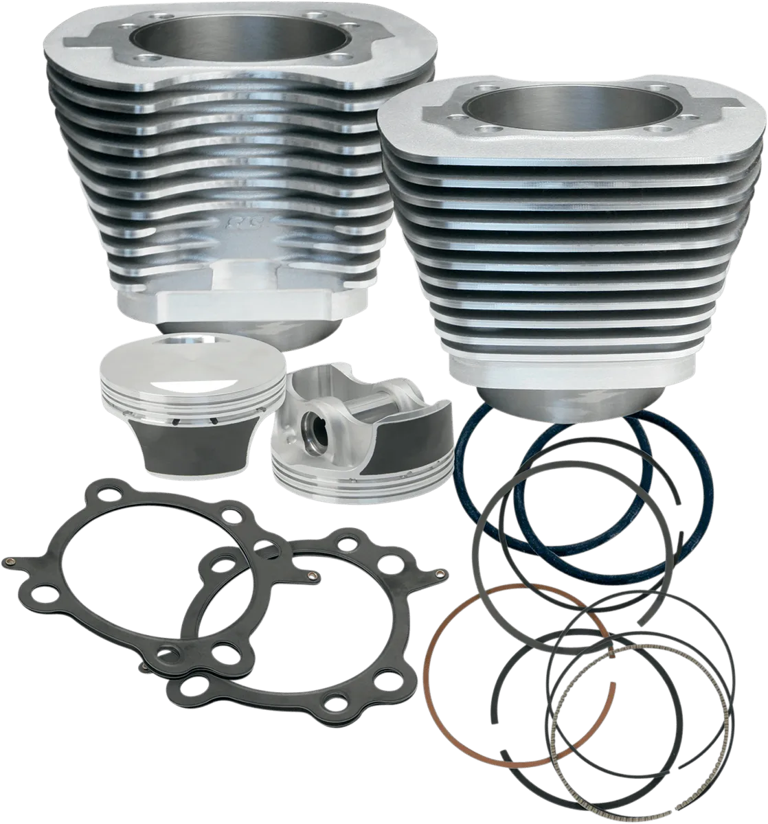 S&S Cycle 910-0202 106in. Big Bore Kit - Silver Powder-Coat