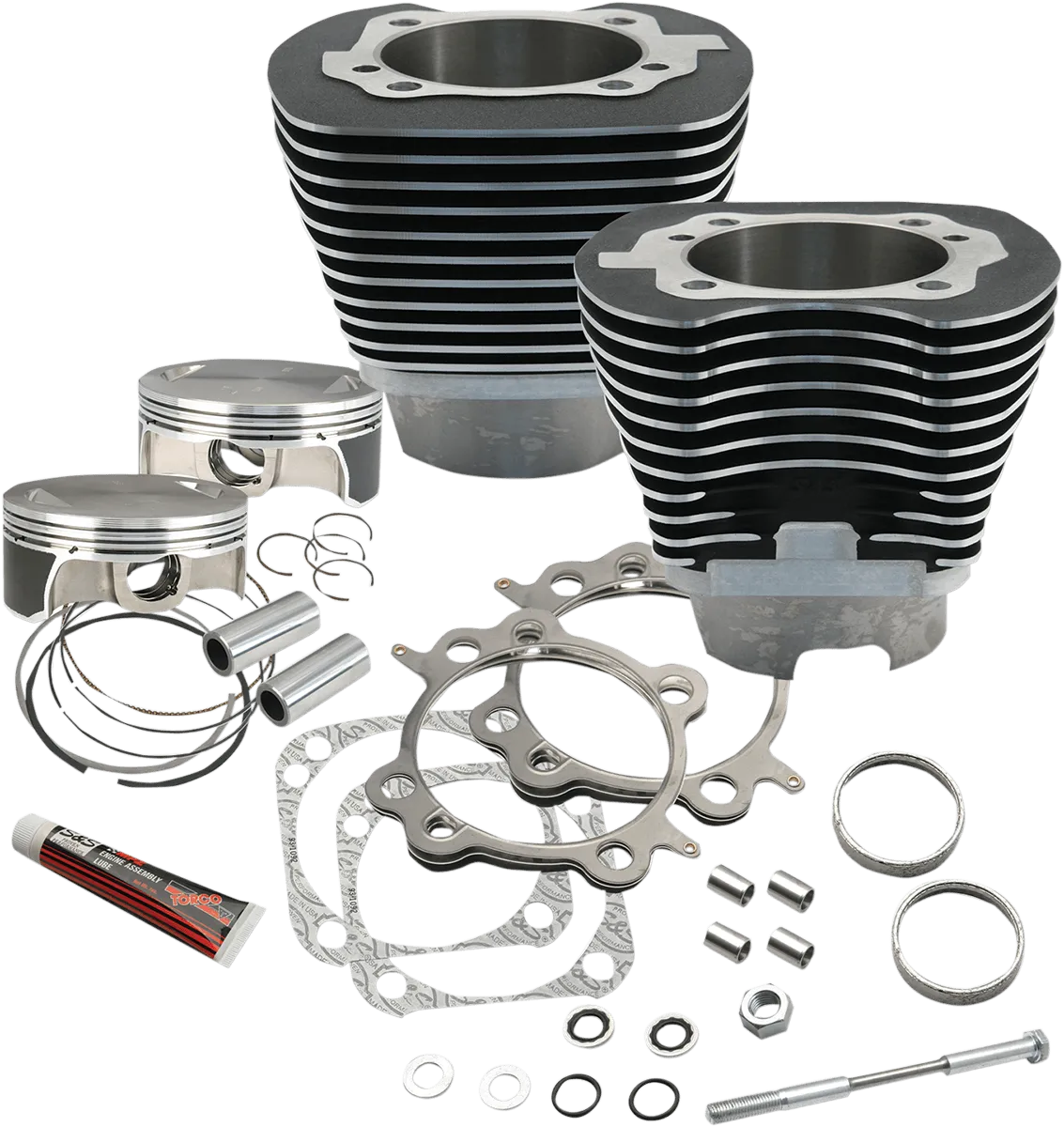 S&S Cycle 910-0221 117in. Big Bore Kit - Silver Powder-coat