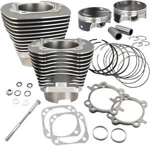 S&S Cycle 910-0469 124in. Big Bore Kit - Black Powder-coat