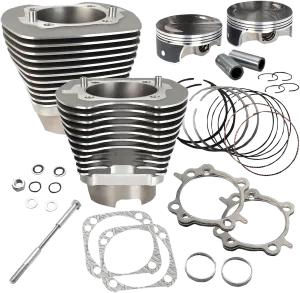 S&S Cycle 910-0474 117in. Big Bore Kit - Black Powder-coat
