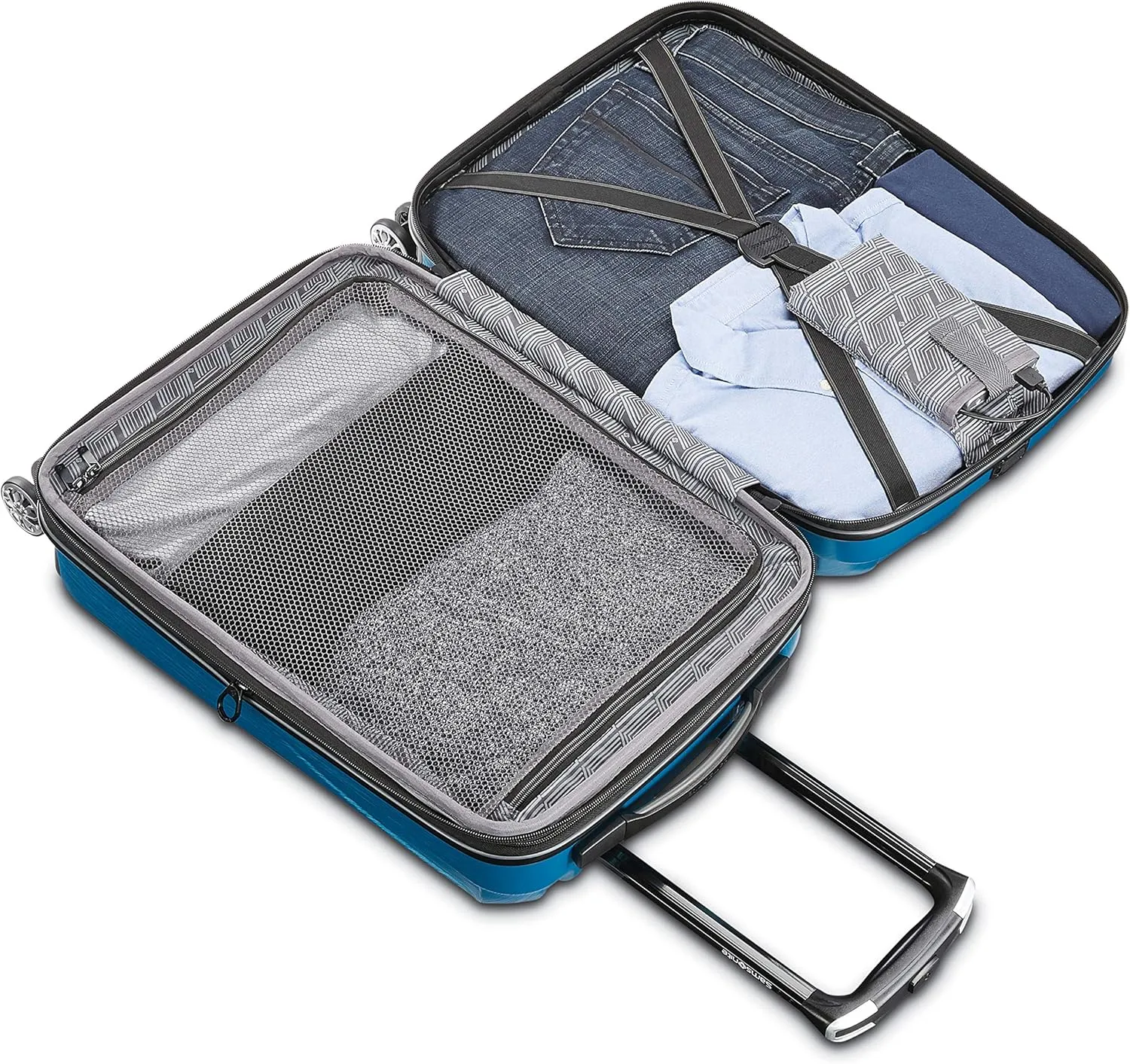 Samsonite Centric 2 Hardside Expandable Luggage with Spinner Wheels, Caribbean Blue, 2-Piece Set (20/24)