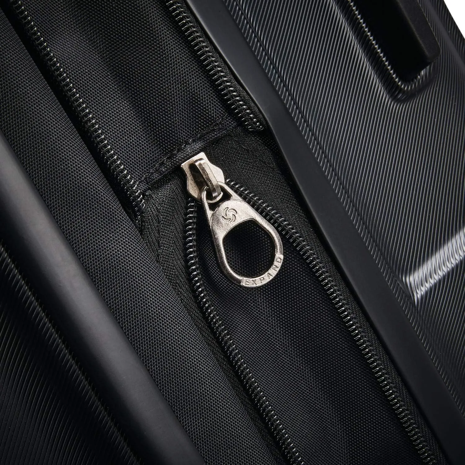 Samsonite Centric Hardside Expandable Luggage with Spinner Wheels, Black, Carry-On 20-Inch