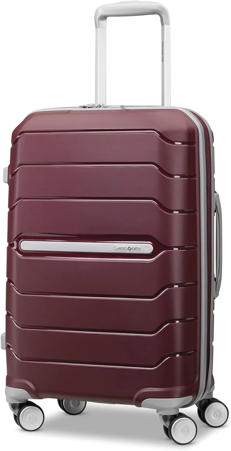 Samsonite Freeform Hardside Expandable with Double Spinner Wheels, Merlot, Carry-On 21-Inch