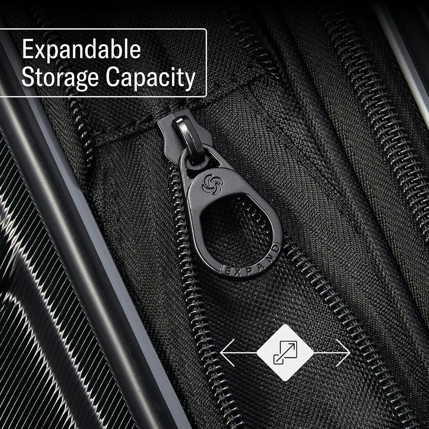 Samsonite Omni 2 Hardside Expandable Luggage with Spinner Wheels, 3-Piece Set (19/24/28), Artic Silver