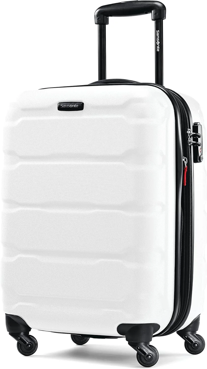 Samsonite Omni PC Hardside Expandable Luggage with Spinner Wheels, Carry-On 20-Inch, White