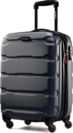 Samsonite Omni PC Hardside Expandable Luggage with Spinner Wheels, Navy, Carry-On 20-Inch