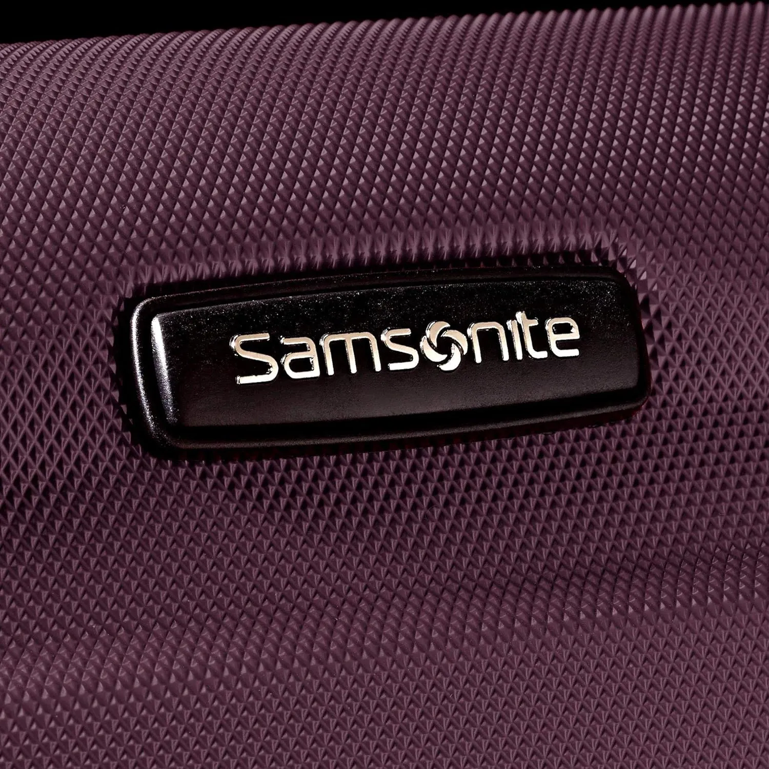 Samsonite Omni PC Hardside Expandable Luggage with Spinner Wheels, Purple, Checked-Large 28-Inch