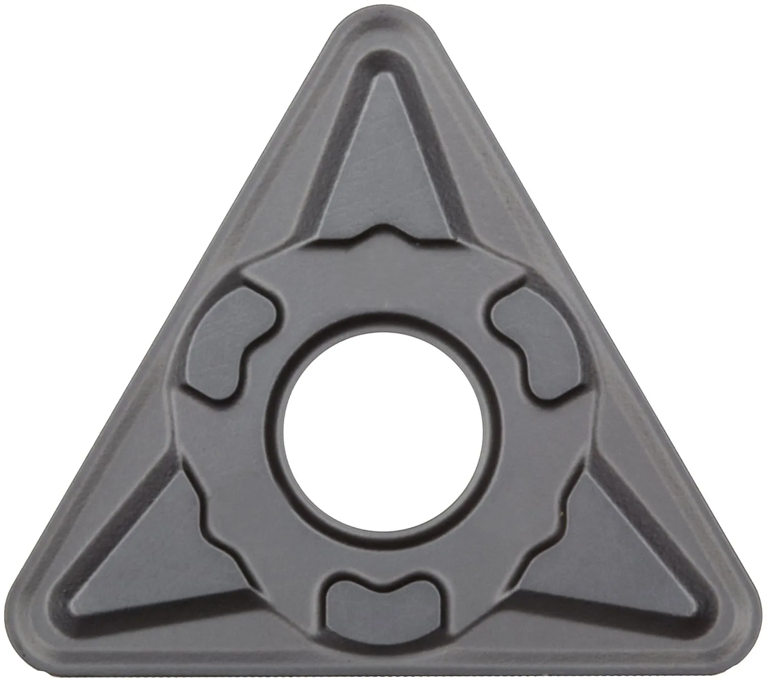 Sandvik Coromant T-Max P Carbide Turning Insert, TNMG, Triangle, KM Chipbreaker, GC3205 Grade, Multi-Layer Coating, TNMG 434-KM, 1/2" iC, 0.0625" Corner Radius (Pack of 10)