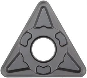 Sandvik Coromant T-Max P Carbide Turning Insert, TNMG, Triangle, KM Chipbreaker, GC3205 Grade, Multi-Layer Coating, TNMG 434-KM, 1/2" iC, 0.0625" Corner Radius (Pack of 10)