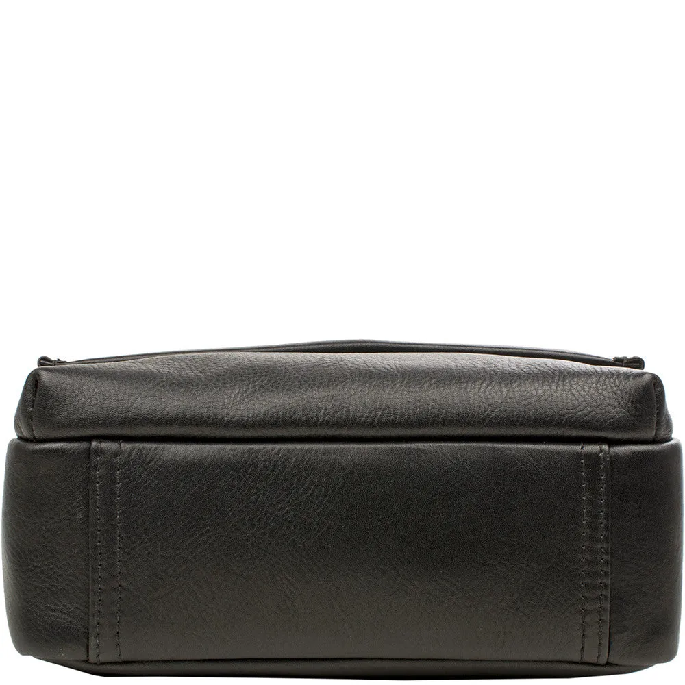 Seattle Unisex Leather Crossbody Messenger