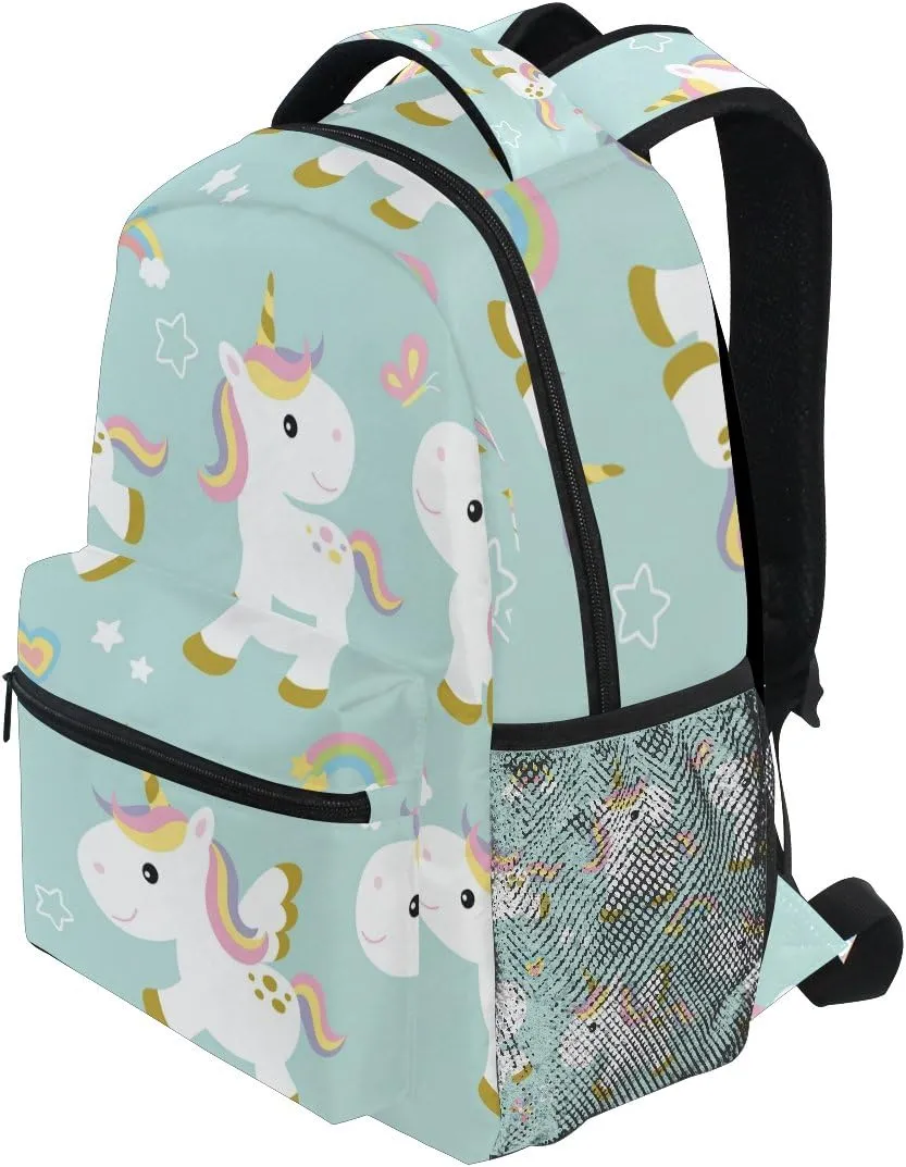 senya Cute Unicorn School Backpack for Boys Girls Bookbag Travel Bag One Size