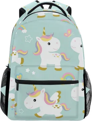 senya Cute Unicorn School Backpack for Boys Girls Bookbag Travel Bag One Size