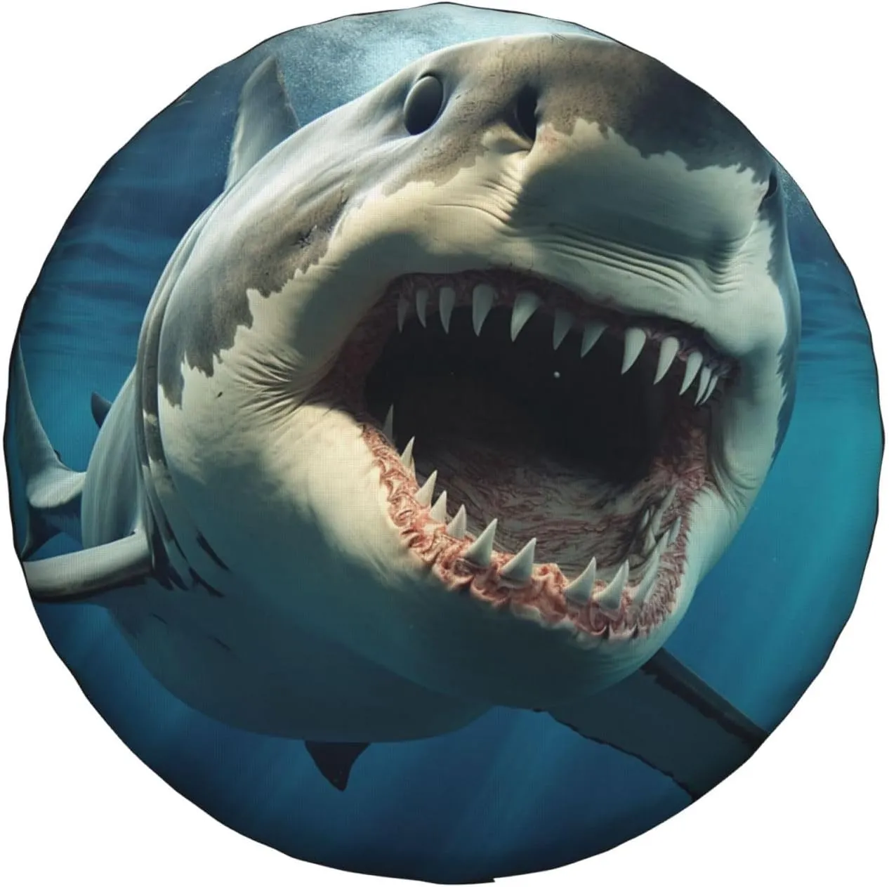 Shark Mouth Tire Cover Outdoor Waterproof Snow Sun Rain Wheel Cover Portable Wheel Bags Camper Spare Tire Cover Universal Car Tire Protectors for Trailer RV SUV