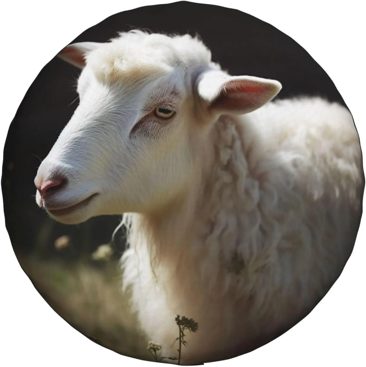 Sheep Tire Cover Outdoor Waterproof Snow Sun Rain Wheel Cover Portable Wheel Bags Camper Spare Tire Cover Universal Car Tire Protectors for Trailer RV SUV