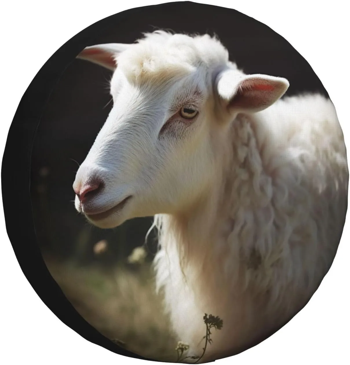 Sheep Tire Cover Outdoor Waterproof Snow Sun Rain Wheel Cover Portable Wheel Bags Camper Spare Tire Cover Universal Car Tire Protectors for Trailer RV SUV