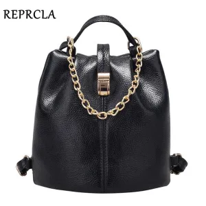 Shoulder Travel Backpack Multifunctional Best-in-class Women Crossbody Luxurious touch Small Women PU REPRCLA Bag Bagpack Chain Leather Bags Fashion