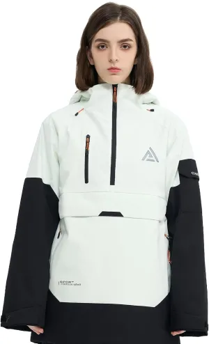 Ski Jacket Snowboard Anorak Coat Pullover Baggy Snow Hooded Insulated Hoodie Waterproof Warm for Women Men