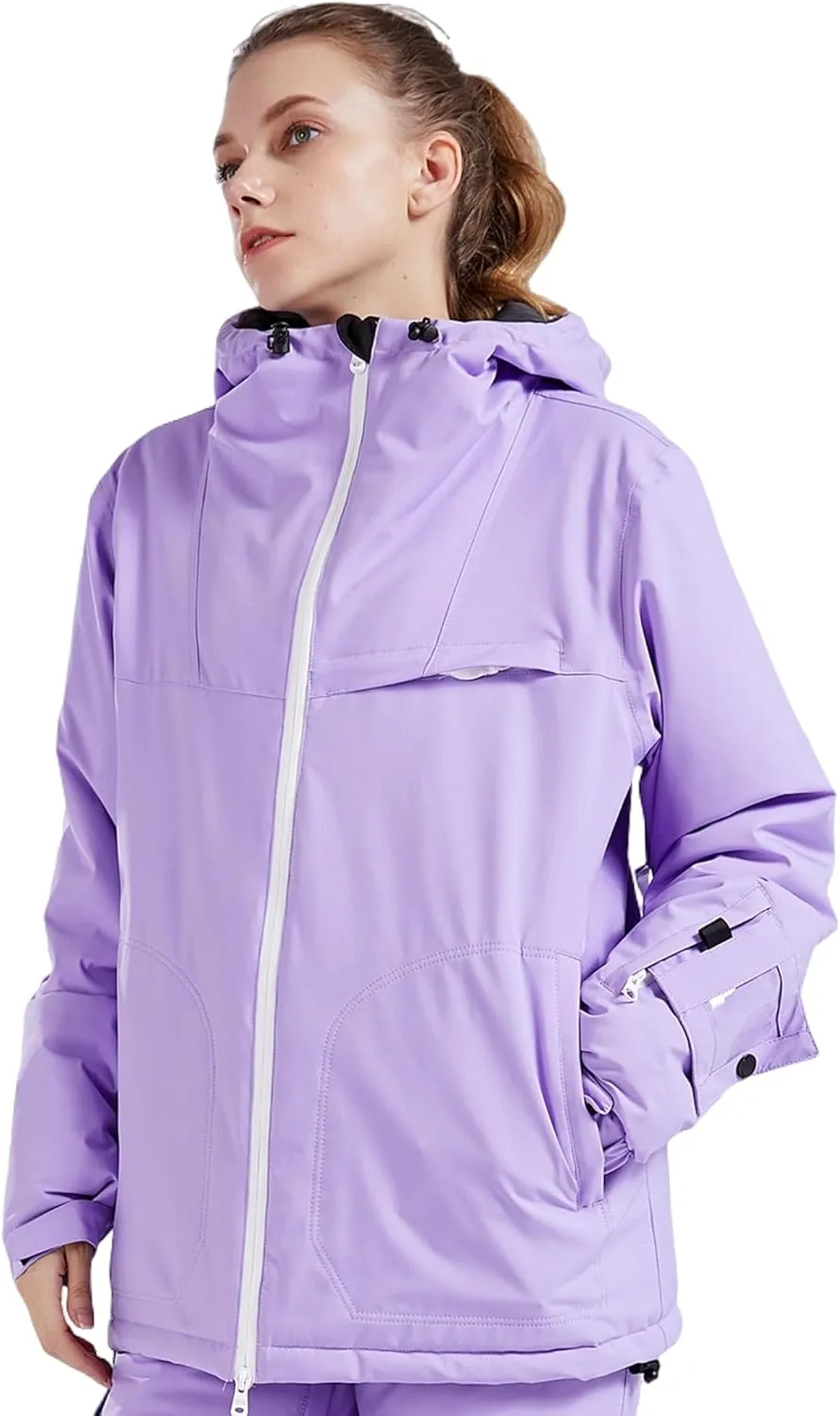 Ski Jacket Women Waterproof Winter Snow Coats With Hooded Skiing Snowboard Jacket Windproof