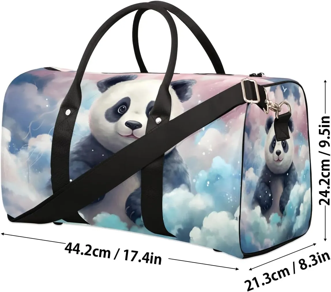 Sky Panda Travel Duffel Bag for Women Men Waterproof Foldable Overnight Weekender Bag Large Capacity Sports Gym Bag