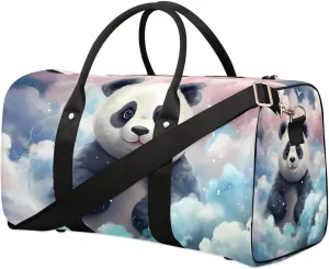 Sky Panda Travel Duffel Bag for Women Men Waterproof Foldable Overnight Weekender Bag Large Capacity Sports Gym Bag