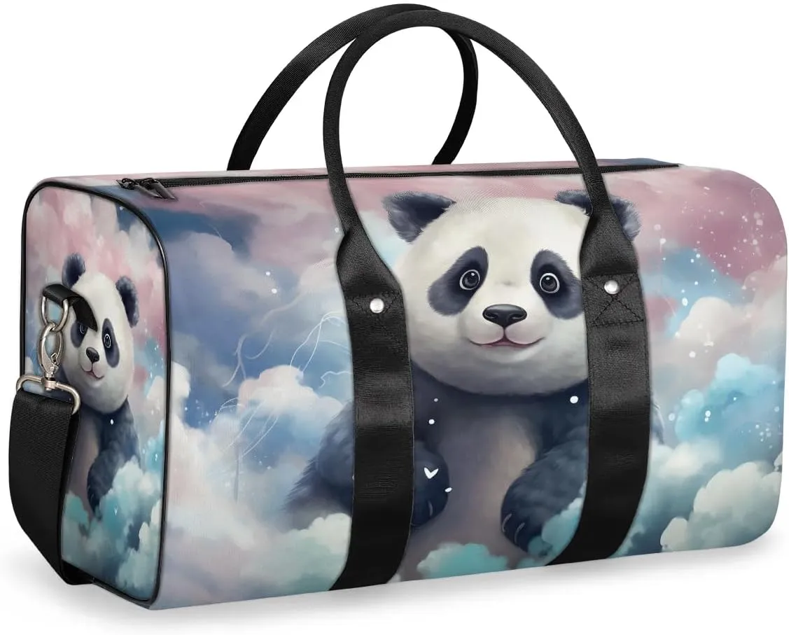 Sky Panda Travel Duffel Bag for Women Men Waterproof Foldable Overnight Weekender Bag Large Capacity Sports Gym Bag