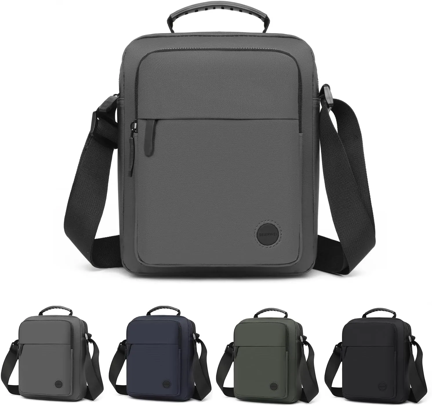 Small Messenger Bag for Men Women, Purse for Men Multi Pocket Purses Bag Hold Phone Handset Anti Theft