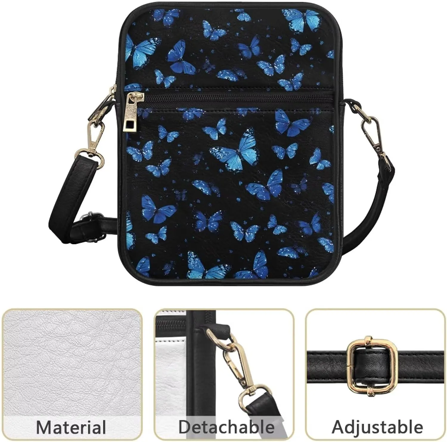 Small Messenger Bag for Women Work Lightweight Multipurpose Crossbody Shoulder Bag Travel Hiking Daypack