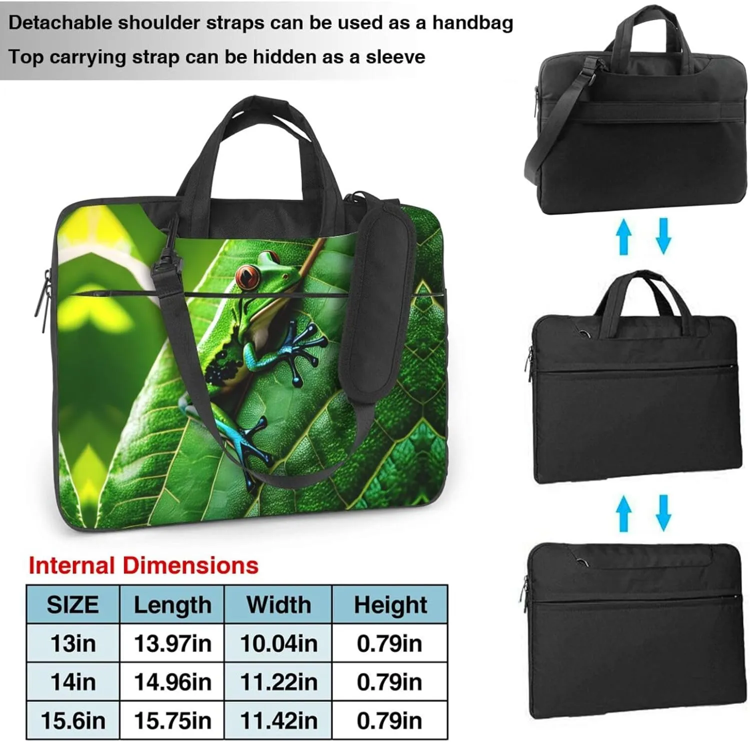 Smokey Mountain Cliff Print Notebook Computer Protective Carrying Cover With Pocket,13 Inch Laptop Shoulder Bag