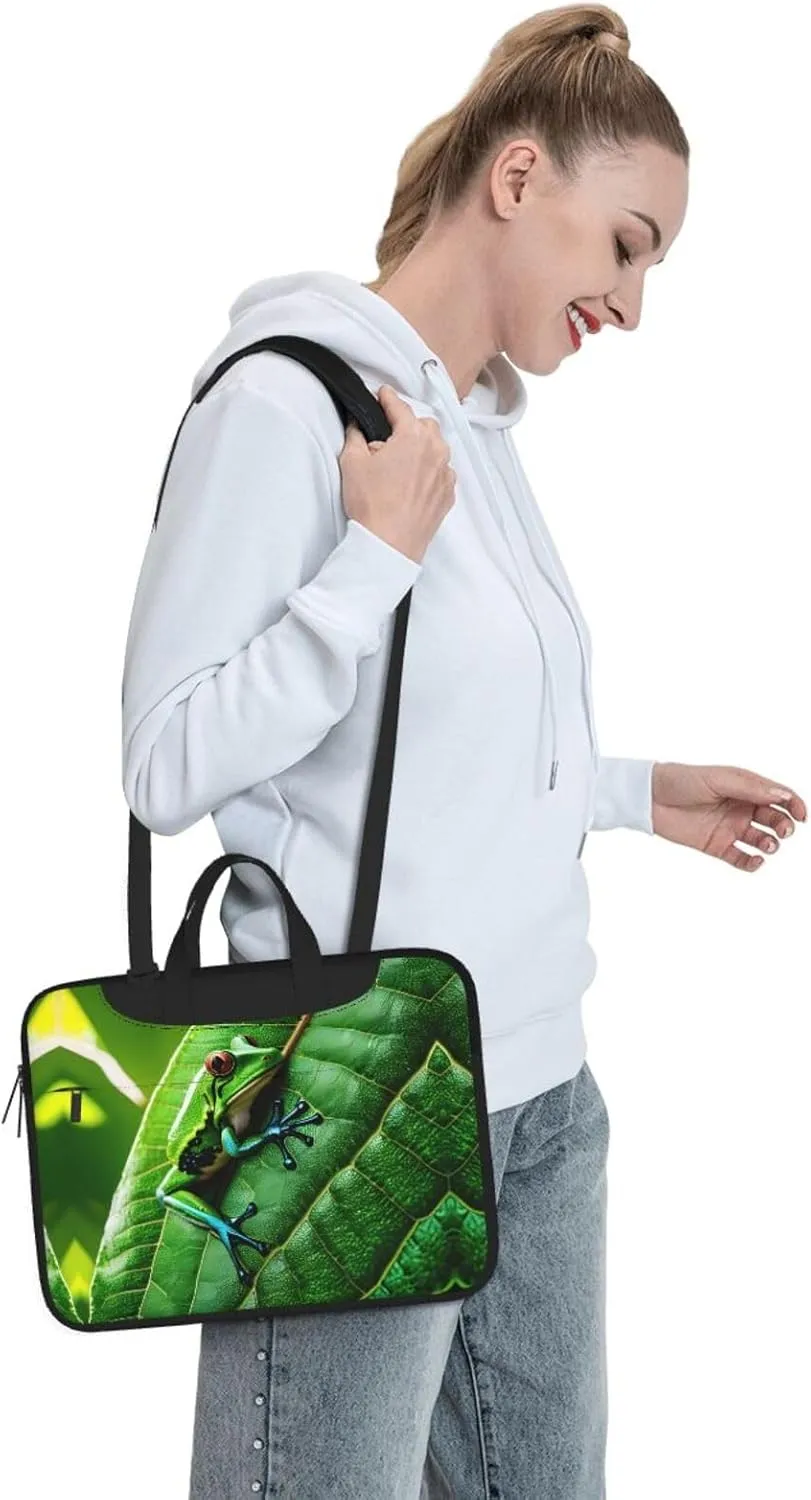 Smokey Mountain Cliff Print Notebook Computer Protective Carrying Cover With Pocket,13 Inch Laptop Shoulder Bag