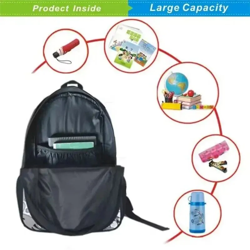 Soccer Prints School Backpack for Grade 1-3,Cartoon School Bags for Boys Girls ,Large Capacity Children Backpack  for School