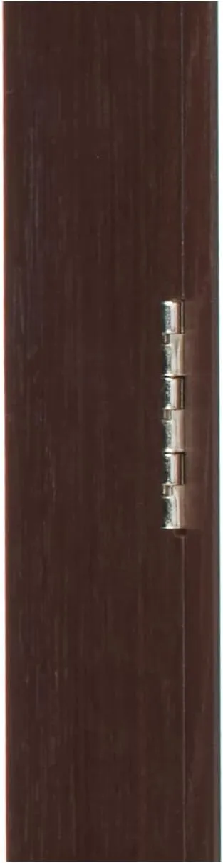 SONGMICS Jewelry Cabinet Armoire, Lockable Wall-Mounted Organizer Unit with 2 Plastic Cosmetic Storage Trays, Full-Length Frameless Mirror, Brown UJJC001K01