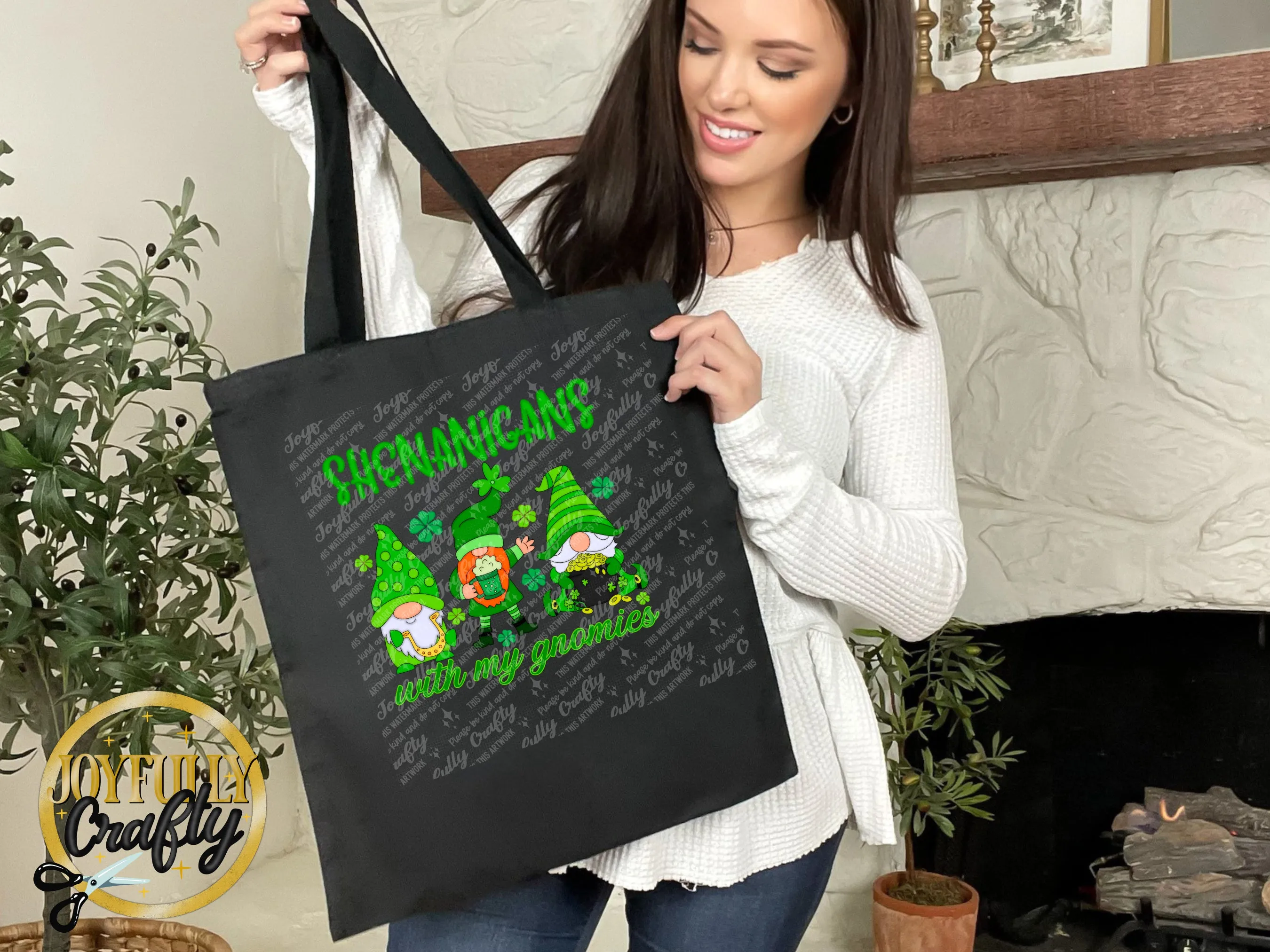 St Paddy Shenanigans Gnome Tote Bag