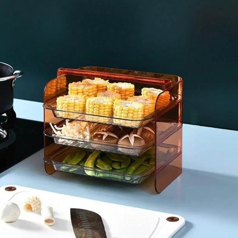 Stackable Kitchen Storage Rack - Multi-Layer Organizer