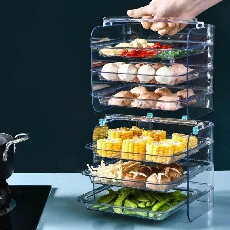 Stackable Kitchen Storage Rack - Multi-Layer Organizer