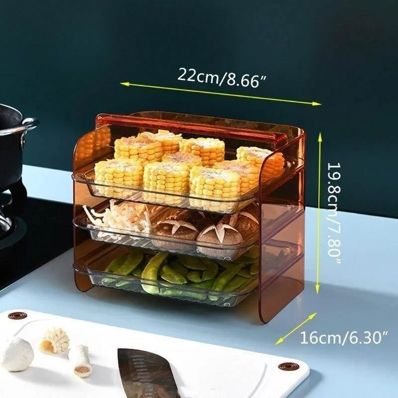 Stackable Kitchen Storage Rack - Multi-Layer Organizer