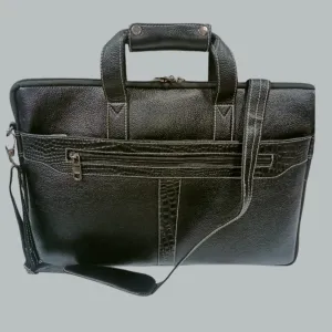 Starco 2 Expandable Genuine Leather Laptop Messenger Bag for men