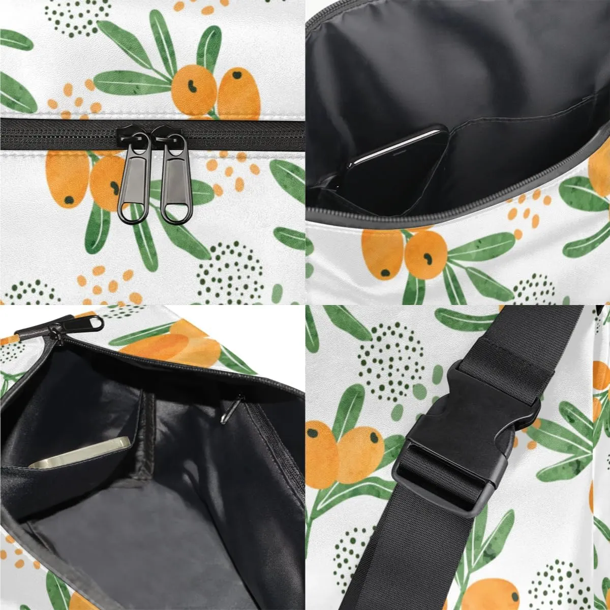 Summer Loquat Pattern Small Gym Bag for Men Women Workout Sport Duffle Bag Waterproof Weekender Overnight Bag Lightweight Carry on Tote Bag Crossbody Shoulder Travel Bag for Swim Yoge Dance